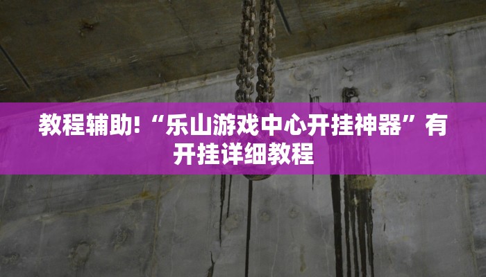 教程辅助!“乐山游戏中心开挂神器”有开挂详细教程 教程辅助!“乐山游戏中心开挂神器”有开挂详细教程