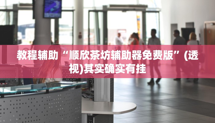 教程辅助“顺欣茶坊辅助器免费版”(透视)其实确实有挂