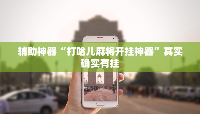 辅助神器“打哈儿麻将开挂神器”其实确实有挂