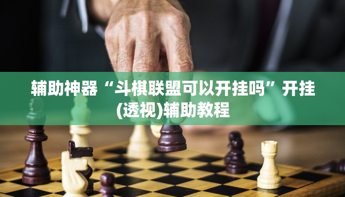 辅助神器“斗棋联盟可以开挂吗”开挂(透视)辅助教程