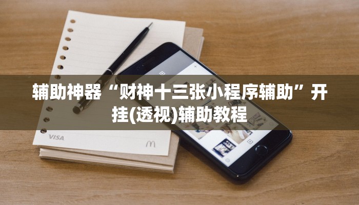 辅助神器“财神十三张小程序辅助”开挂(透视)辅助教程